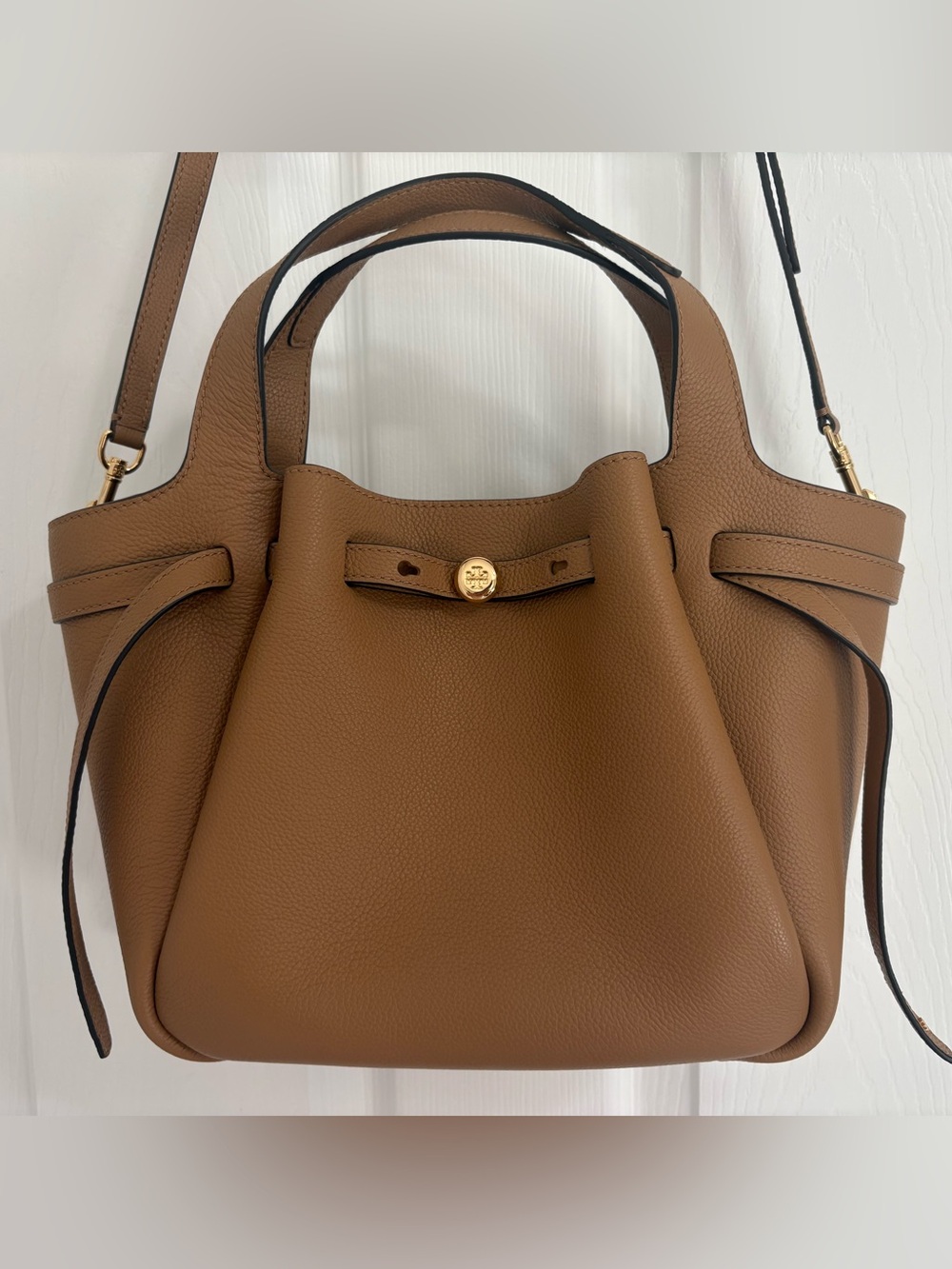 Tory Burch Small Romy Tote in Tiramisu
